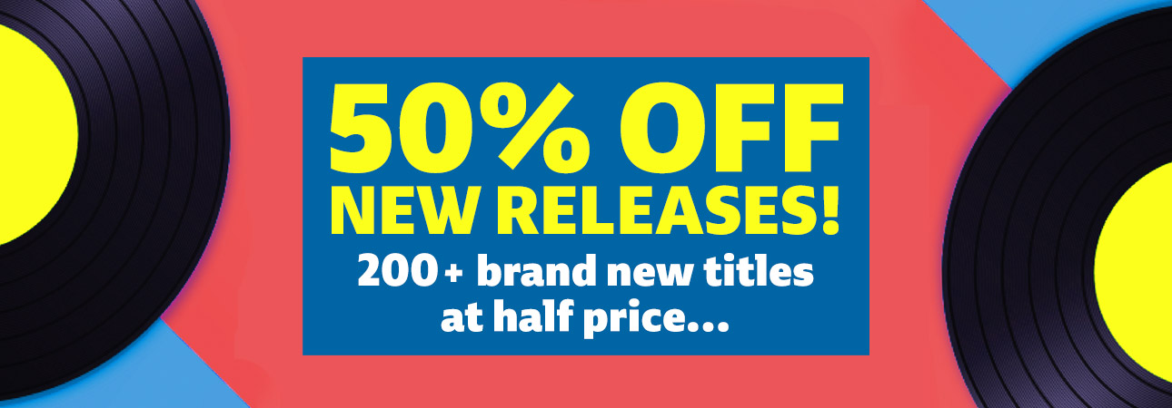 50 percent off new releases
